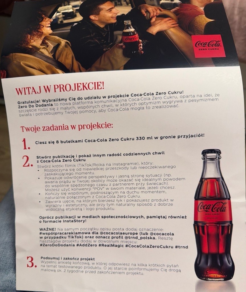 Coca-Cola Zero campaign creative brief
