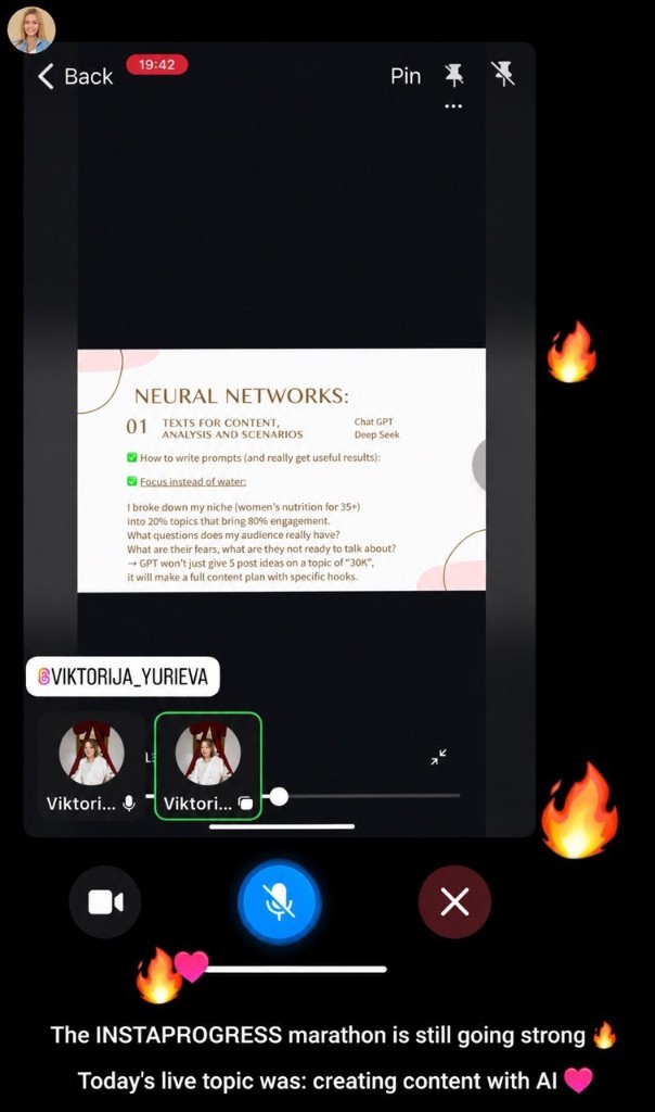 Sesja na żywo InstaProgress o tworzeniu treści z AI i sieciami neuronowymi